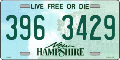 NH license plate 3963429