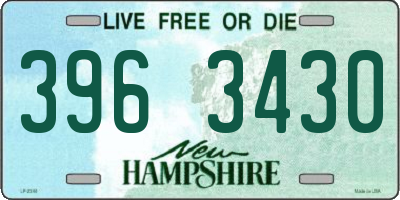 NH license plate 3963430