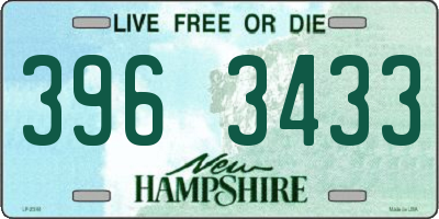 NH license plate 3963433