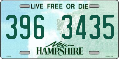 NH license plate 3963435