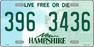NH license plate 3963436