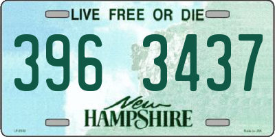 NH license plate 3963437