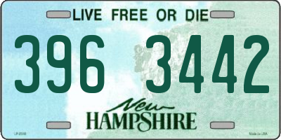 NH license plate 3963442