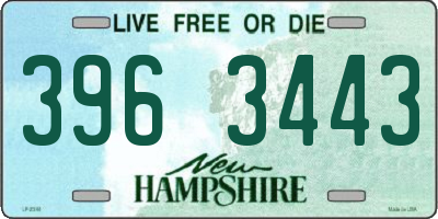 NH license plate 3963443