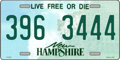 NH license plate 3963444