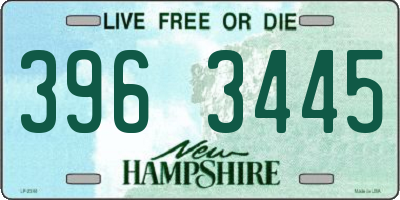 NH license plate 3963445