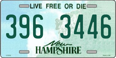 NH license plate 3963446