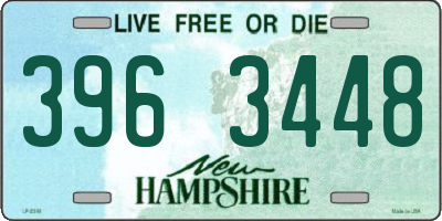 NH license plate 3963448