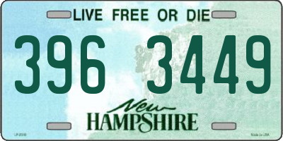 NH license plate 3963449