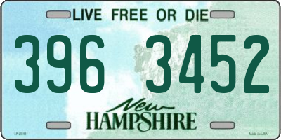 NH license plate 3963452