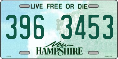 NH license plate 3963453