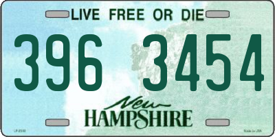 NH license plate 3963454