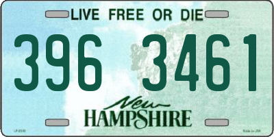 NH license plate 3963461