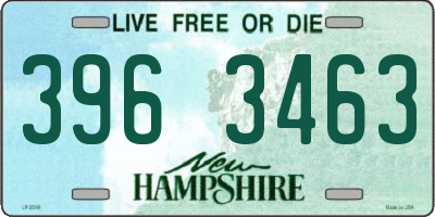 NH license plate 3963463