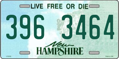 NH license plate 3963464