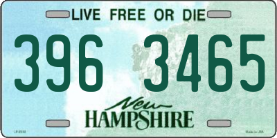 NH license plate 3963465