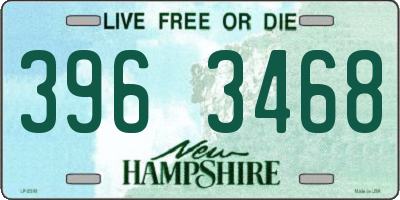 NH license plate 3963468