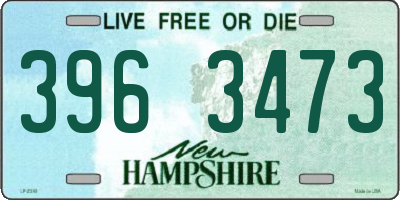 NH license plate 3963473