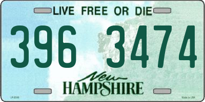 NH license plate 3963474