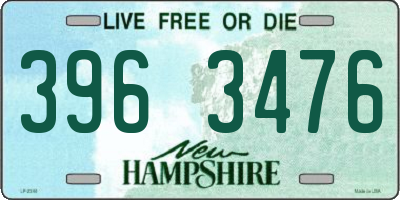 NH license plate 3963476