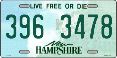 NH license plate 3963478