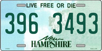 NH license plate 3963493