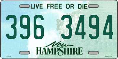 NH license plate 3963494