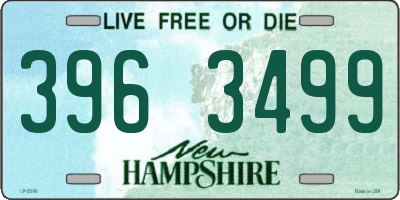 NH license plate 3963499