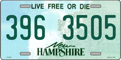 NH license plate 3963505
