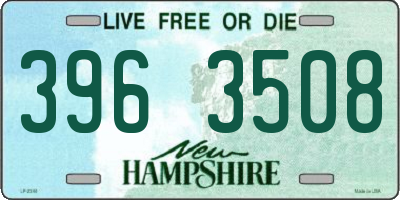 NH license plate 3963508