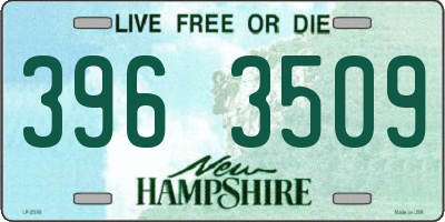 NH license plate 3963509