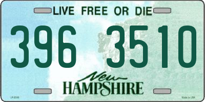 NH license plate 3963510