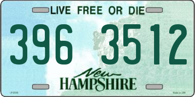 NH license plate 3963512