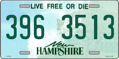 NH license plate 3963513