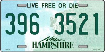 NH license plate 3963521
