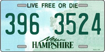NH license plate 3963524