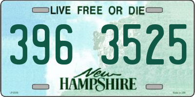 NH license plate 3963525