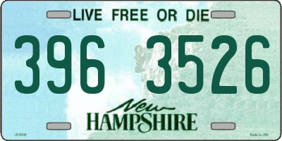 NH license plate 3963526