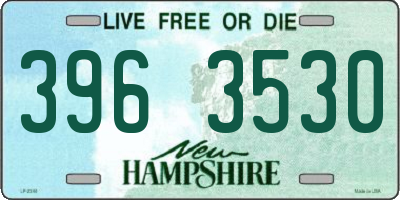 NH license plate 3963530