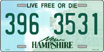 NH license plate 3963531