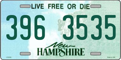 NH license plate 3963535