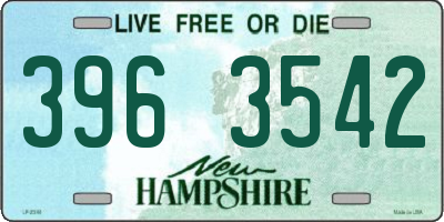 NH license plate 3963542