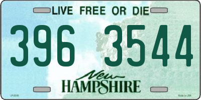 NH license plate 3963544