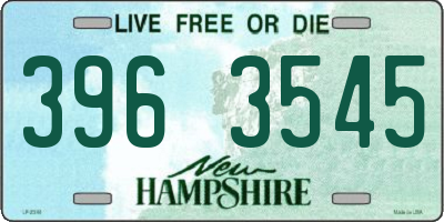 NH license plate 3963545