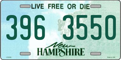 NH license plate 3963550