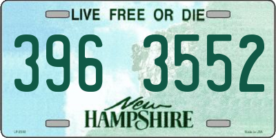 NH license plate 3963552