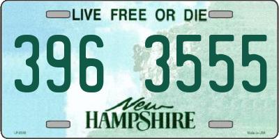 NH license plate 3963555