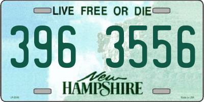 NH license plate 3963556