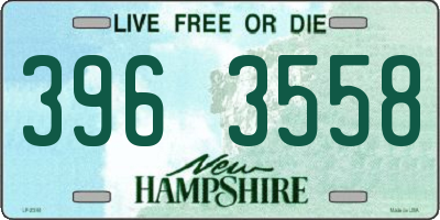 NH license plate 3963558