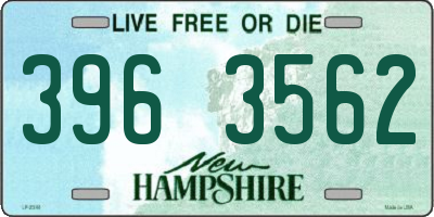 NH license plate 3963562